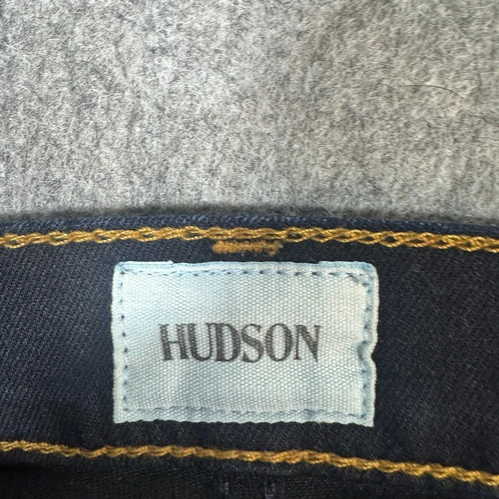 Hudson Nico Midrise Super Skinny Jeans Dark Indigo WM407DED Size 27 Womens - Picture 8 of 13
